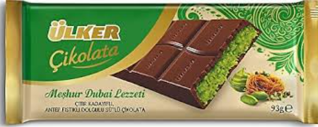 ÜLKER DUBAİ LEZZETİ KADAYIFLI ÇİKOLATA 6ADET*93 GR