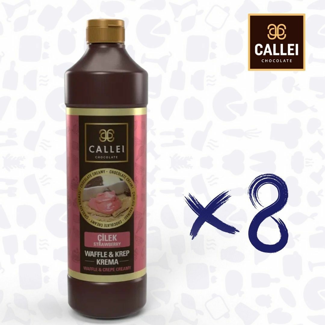 CALLEİ ÇİLEK ARAMOLI WAFFLE ÇİKOLATA 1 KG*8 AD