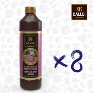 CALLEİ FRAMBUAZ ARAMOLI WAFFLE ÇİKOLATA 1 KG*8 AD