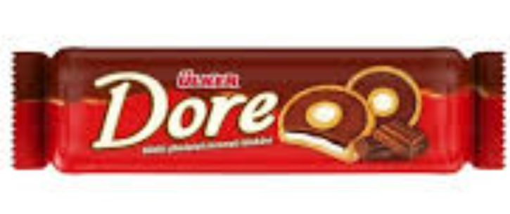 ÜLKER DORE DOLGU ÇİKOLATALI SADE BİSKÜVİ 24ADET*86GR