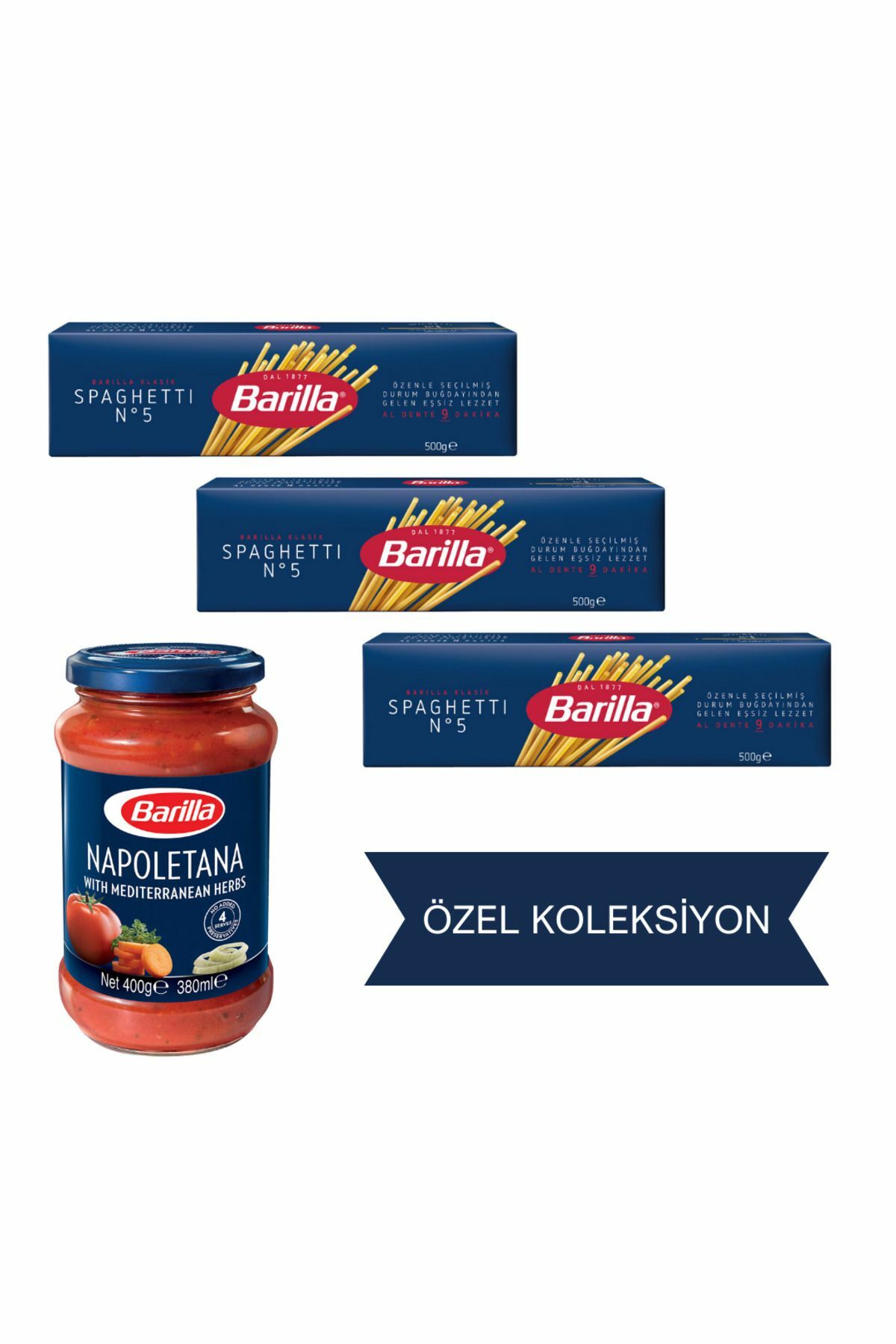 Spaghetti 3 Lü Makarna & Napolten Sos