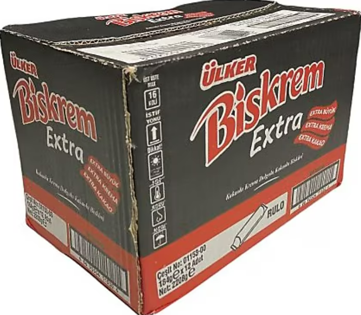 ÜLKER BİSKREM EXTRA COOKİE BİSKÜVİ 12Lİ*184GR