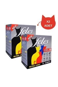 Feles Natural Tozsuz Karbonlu Kedi Kumu 8 Litre 2 Adet
