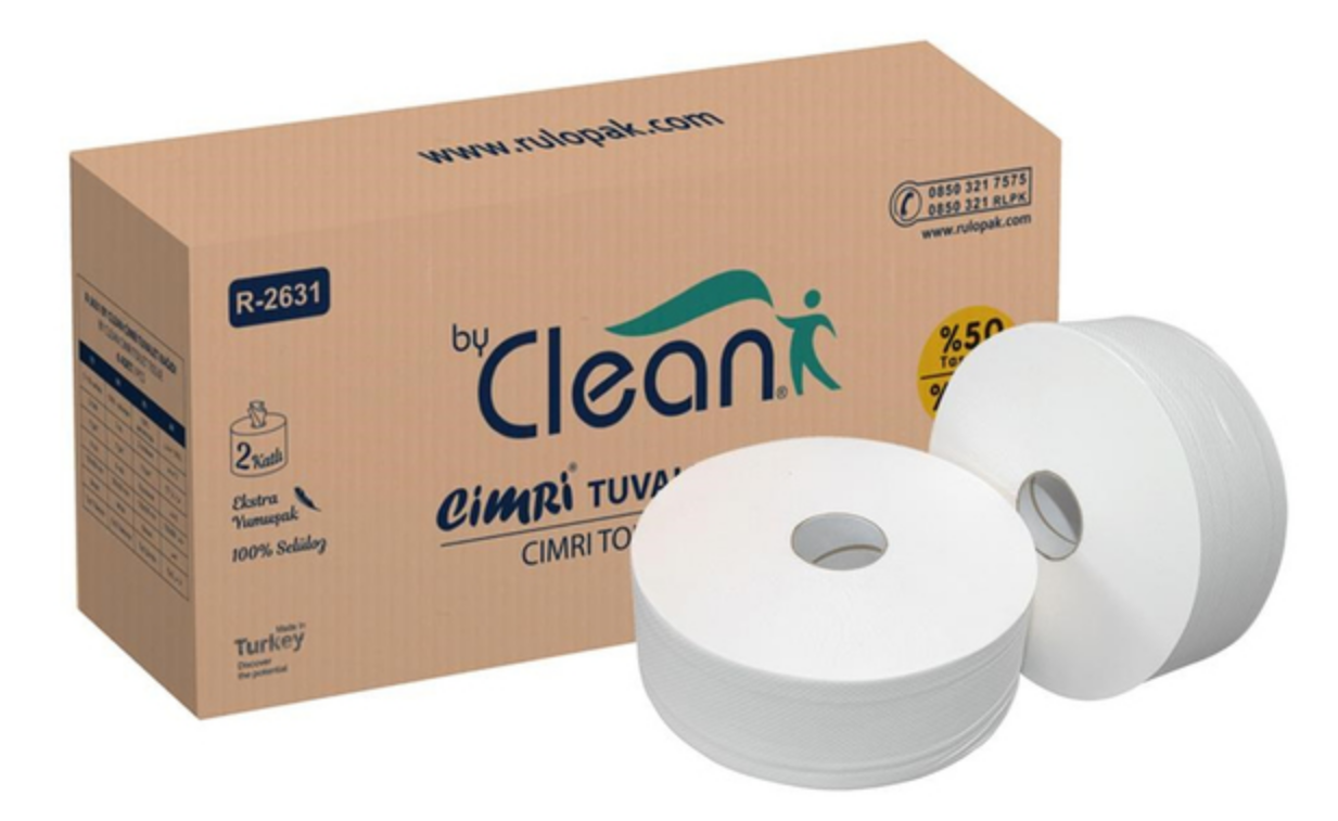 RULOPAK- BY CLEAN CİMRİ TUVALET KAĞIDI K-4 6ADET