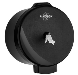 RULOPAK- MODERN MİNİ CİMRİ TUVALET KAĞIDI DİSPENSERİ (SİYAH) R-3015 S