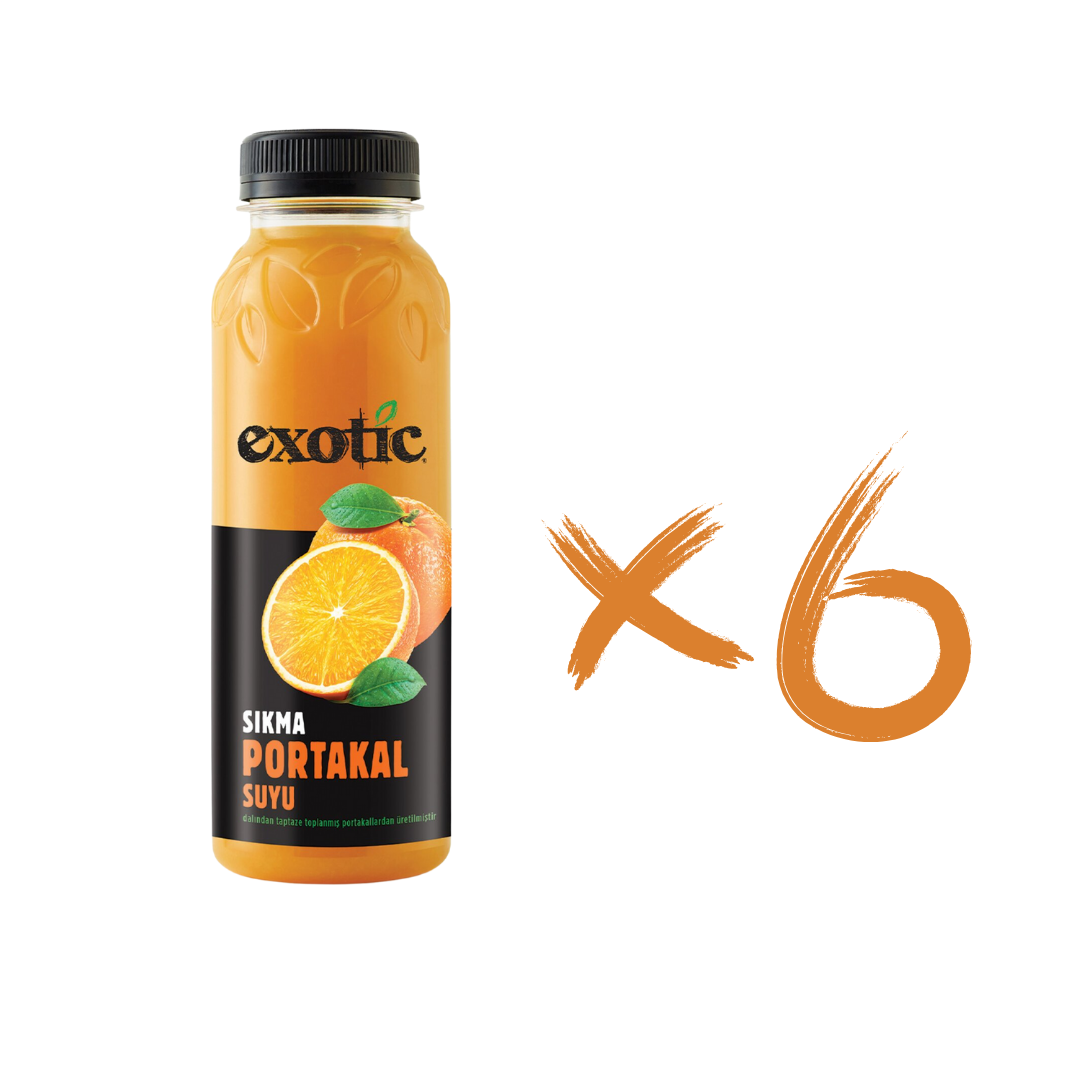 EXOTİC PORTAKAL SUYU 300CC*6AD