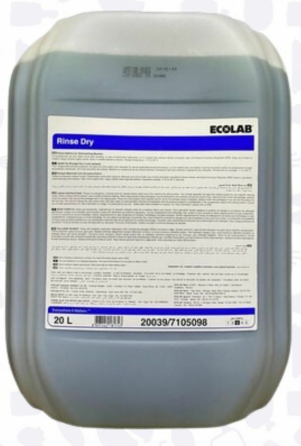 ECOLAB RINSE DRY (ENDÜSTRİYEL BULAŞIK MAKİNALARI İÇİN DURULAMA ÜRÜNÜ)  20 LT