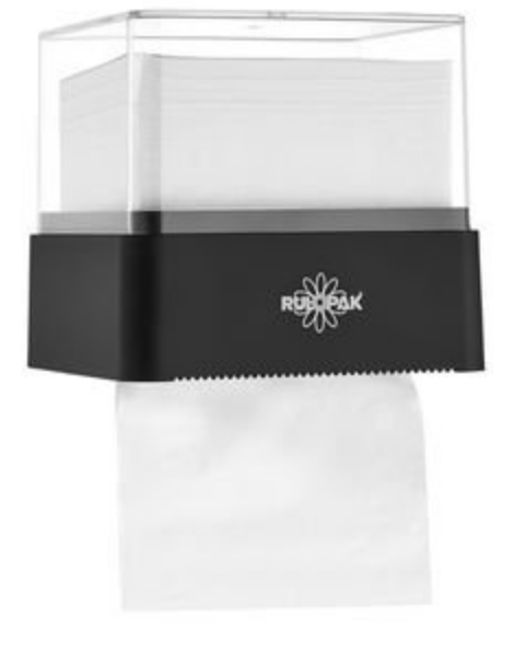 RULOPAK TEKÇEK HİBRİT TUVALET KAĞIDI DİSPENSERİ (SİYAH) R-1334