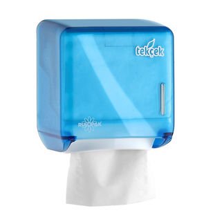 RULOPAK TEKÇEK MİNİ TUVALET KAĞIDI DİSPENSERİ  (MAVİ)R-1319 S