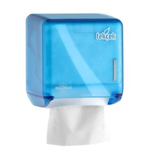 RULOPAK TEKÇEK MİNİ TUVALET KAĞIDI DİSPENSERİ  (MAVİ)R-1319 S