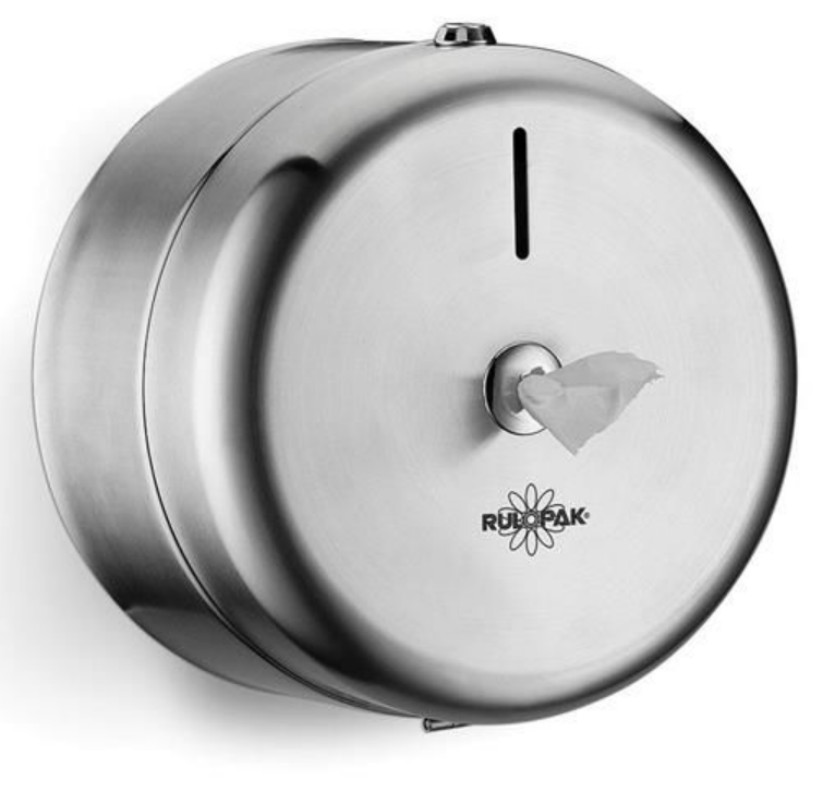 RULOPAK PASLANMAZ MİNİ CİMRİ TUVALET KAĞIDI DİSPENSERİ (MAT - 304 K)