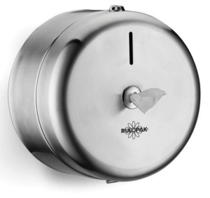 RULOPAK PASLANMAZ MİNİ CİMRİ TUVALET KAĞIDI DİSPENSERİ (MAT - 304 K)