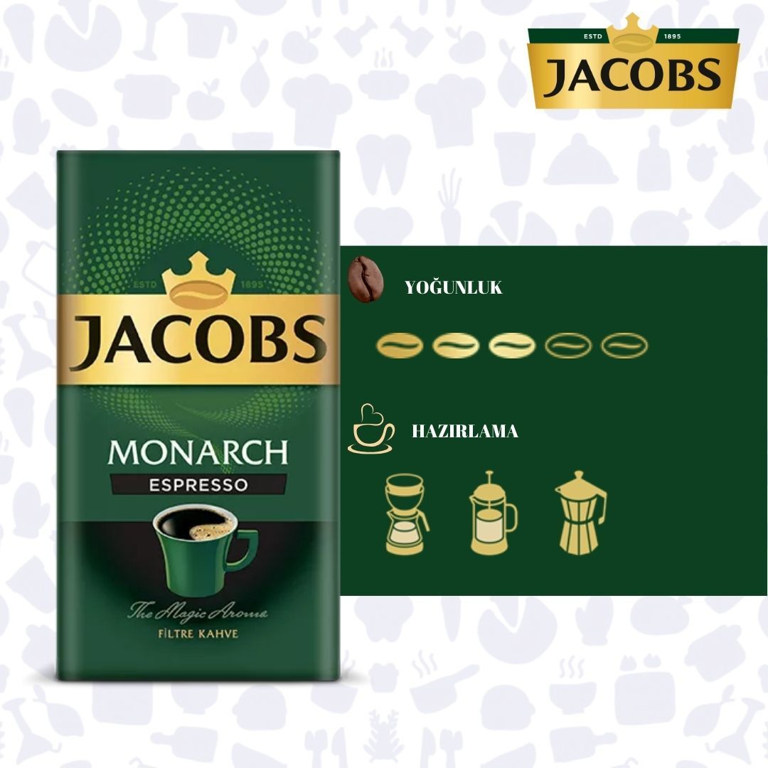 JACOBS MONARCH FİLTRE KAHVE 500GR 12 ADET