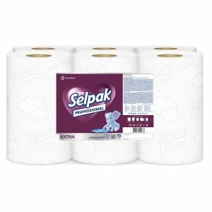 SELPAK PROF. HAREKETLİ HAVLU 21 CM 70MT*6ADET