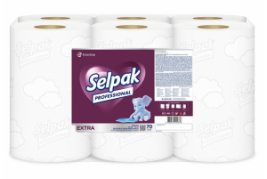 SELPAK PROF. HAREKETLİ HAVLU 21 CM 70MT*6ADET