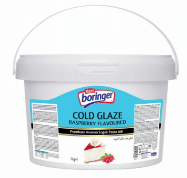 Kent Boringer Professional Frambuaz Aromalı Soğuk Pasta Jeli 7 Kg*2AD