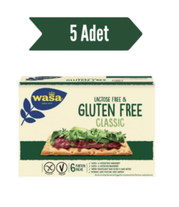 Wasa Glutensiz Gevrek Ekmek Crispbread Gluten Free 240 gr 5 ADET