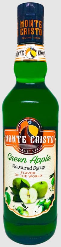 MONTE CRİSTO ŞURUP YEŞİL ELMA AROMALI 70 CL