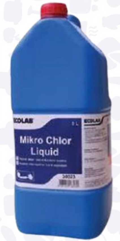 ECOLAB MIKRO CHLOR LIQUID (Sebze ve meyveler için hijyenik durulama ürünü) 5 LT