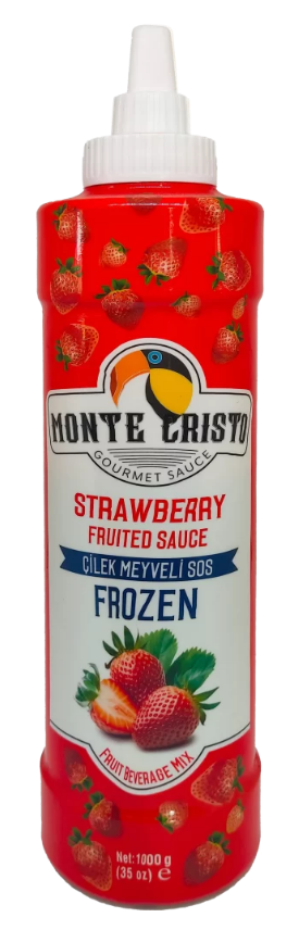MONTE CRİSTO PÜRE ÇİLEK MEYVELİ SOS 6ADET*1000GR