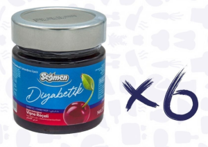 SEĞMEN KAVANOZ DİYABETİK VİŞNE REÇELİ 270gr*6ADET