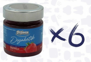 SEĞMEN KAVANOZ DİYABETİK ÇİLEK REÇELİ 270gr*6ADET