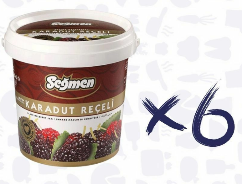 SEĞMEN KARADUT REÇELİ 1000gr*6ADET Kova