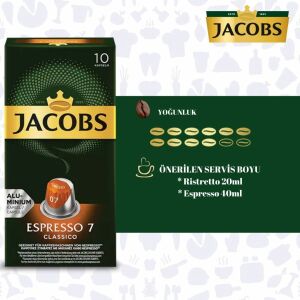 JACOBS ESPRESSO CLASSİCO 7 KAPSÜL KAHVE 10 LU