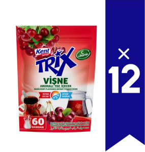 TRİX Vişne Aromalı Toz İçecek 300 gr (Sıcak & Soğuk) x12 ADET