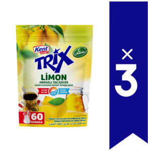 KENT BORİNGER TRİX Limon Aromalı Toz İçecek 300 gr (Sıcak & Soğuk) x3 ADET