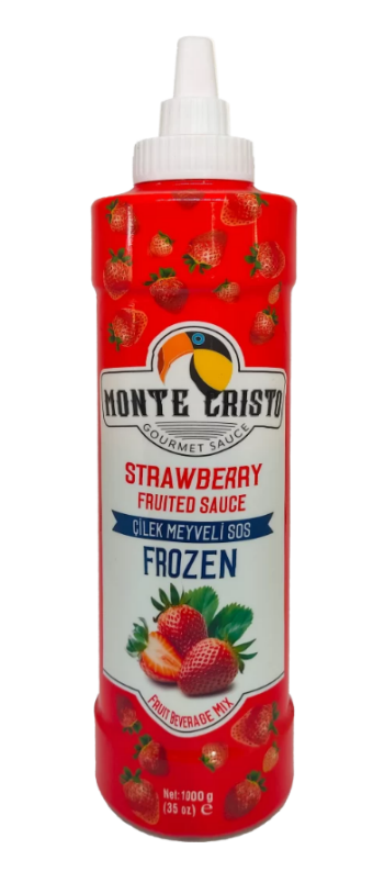 Çilekli Dekor Sos Tatlı İçecek Süsleme 750gr