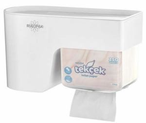 RULOPAK MULTİTASK TEKÇEK TUVALET KAĞIDI DİSPENSERİ (BEYAZ)