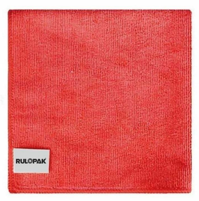 RULOPAK MİKROFİBER GENEL TEMİZLİK BEZİ 40X40*20ADET (KIRMIZI)