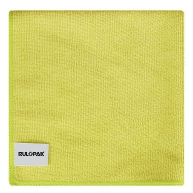 RULOPAK MİKROFİBER GENEL TEMİZLİK BEZİ 40X40*20ADET (SARI)