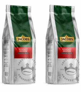 JACOBS BANQUED Medium Espresso Beans Çekirdek Kahve 1000 Gr X 2 Paket