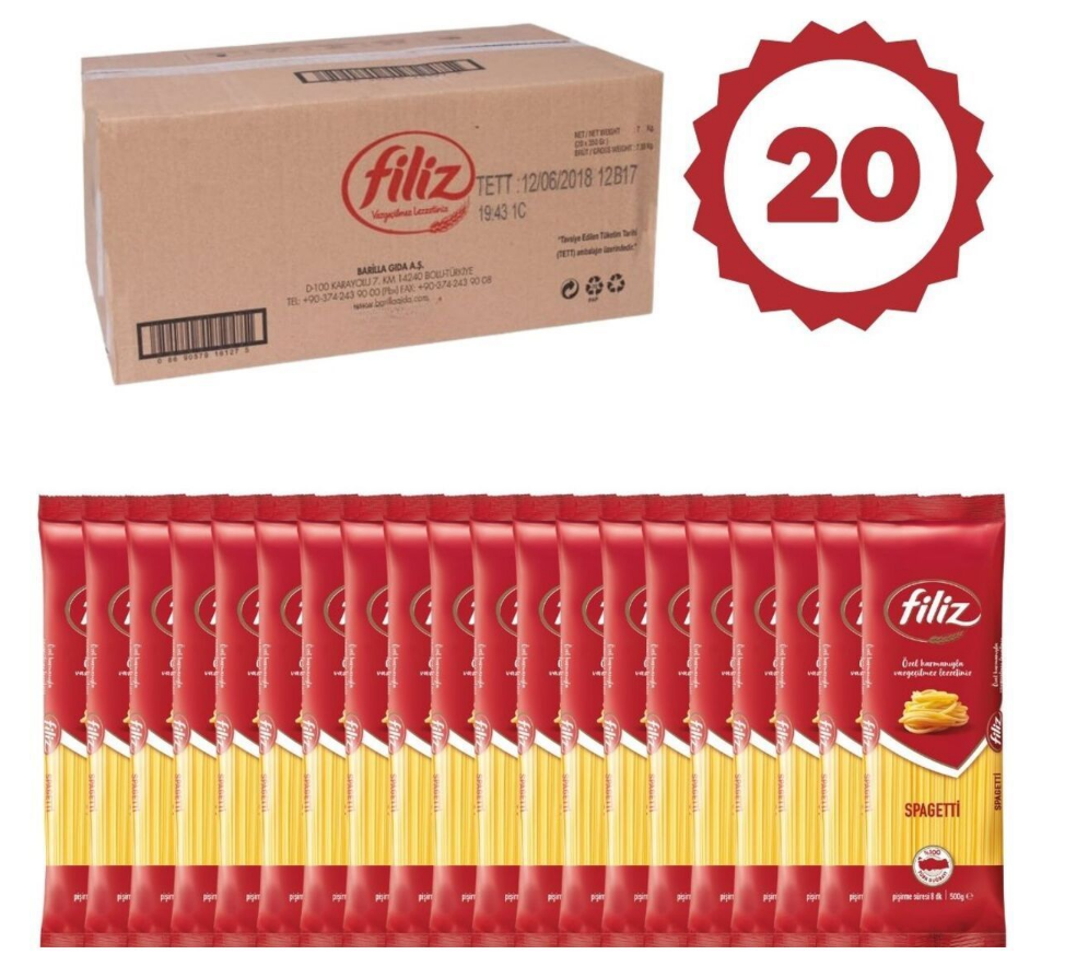 Filiz Spagetti 500gr 1Koli x20