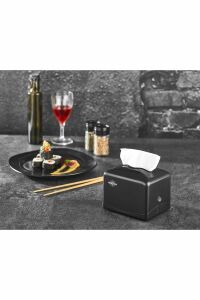 RULOPAK- TEKÇEK MİNİ PEÇETE DİSPENSERİ (SİYAH) R-1332