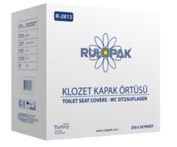 RULOPAK KLOZET KAPAK ÖRTÜSÜ 20X250 20 ADET