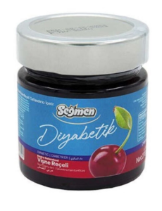 Kavanoz Diyabetik Vişne Reçeli 270 Gr 1 ADET