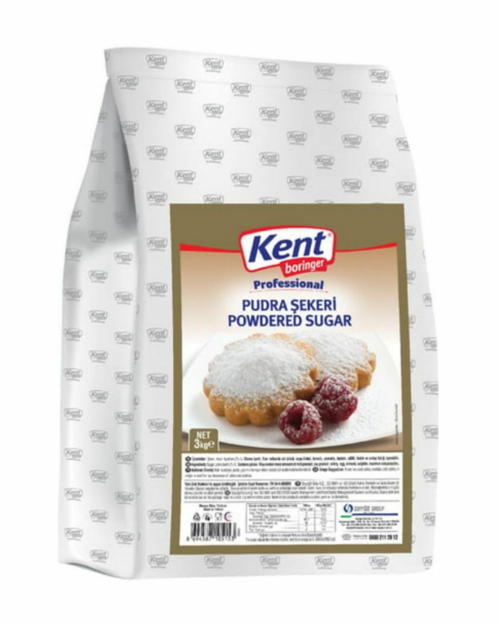 Kent Dökme Pudra Şekeri 3 Kg