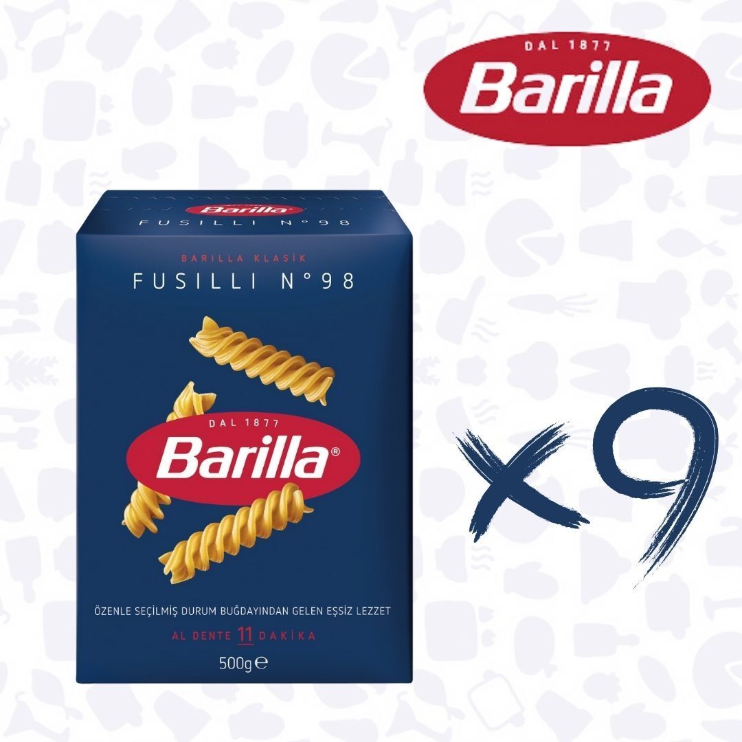 BARİLLA FUSİLLİ (Burgu) 500GR*9 ADET