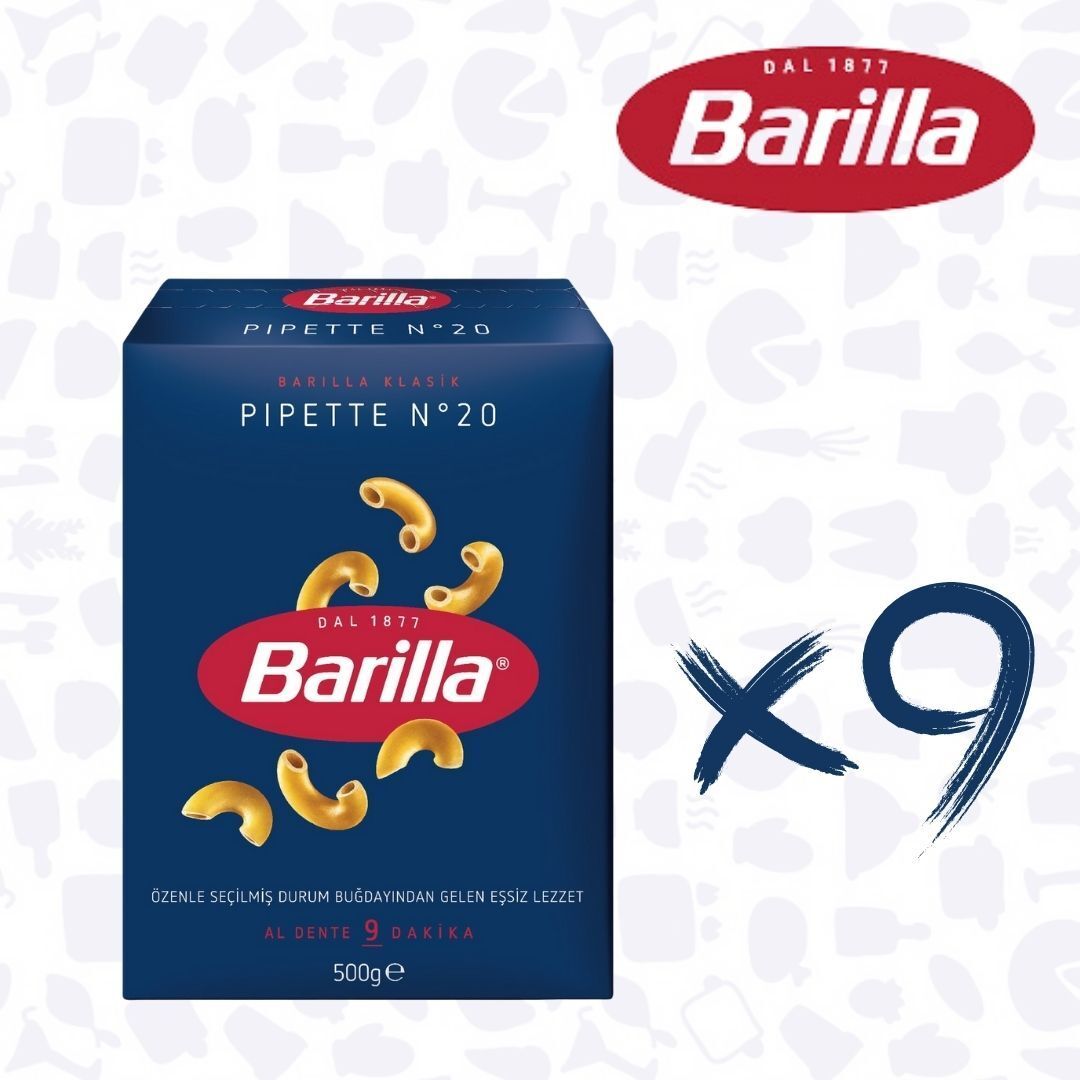 BARİLLA PIPETTE (Bukle) 500GR*9ADET